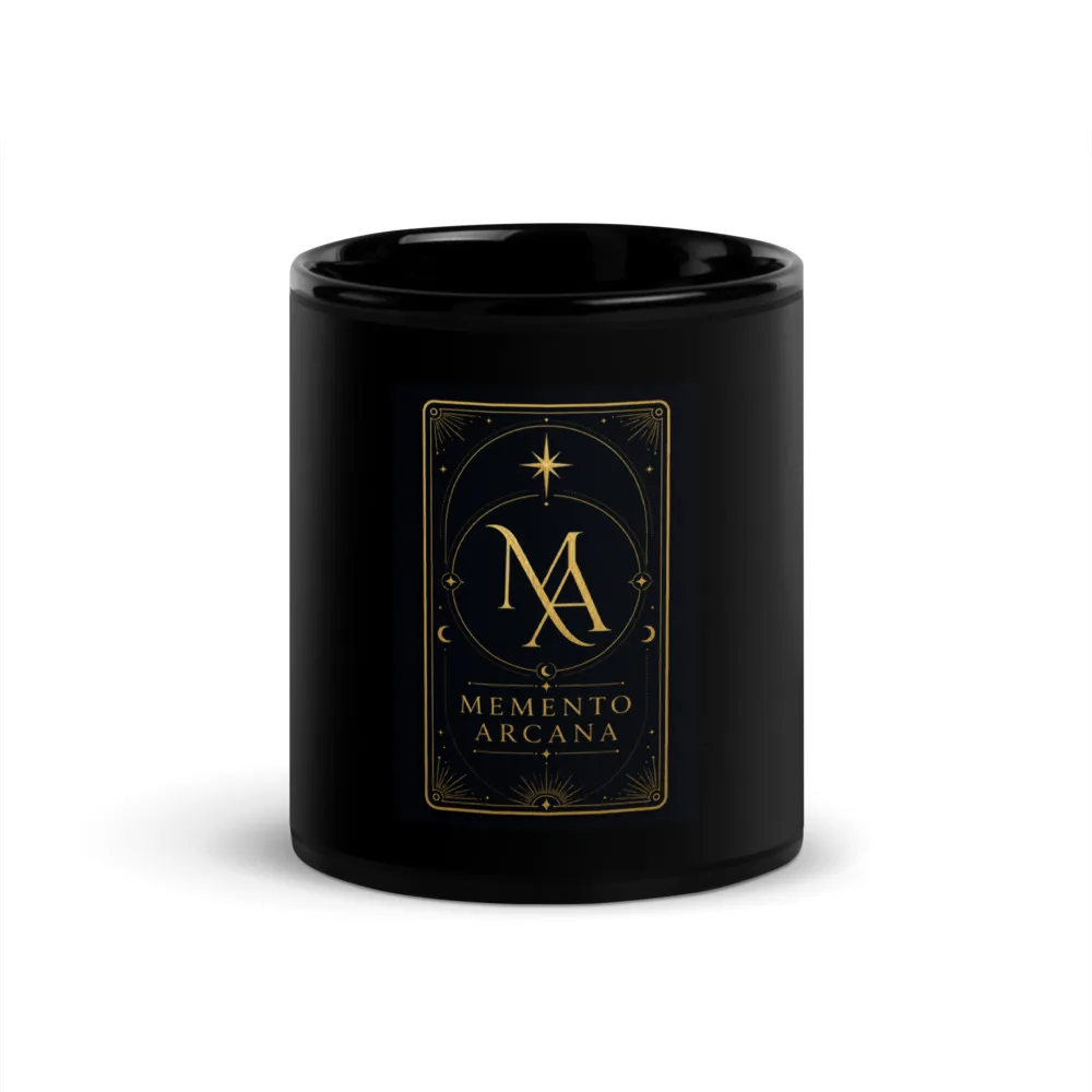 Dark Arcana Card - Black Glossy Mug, Black