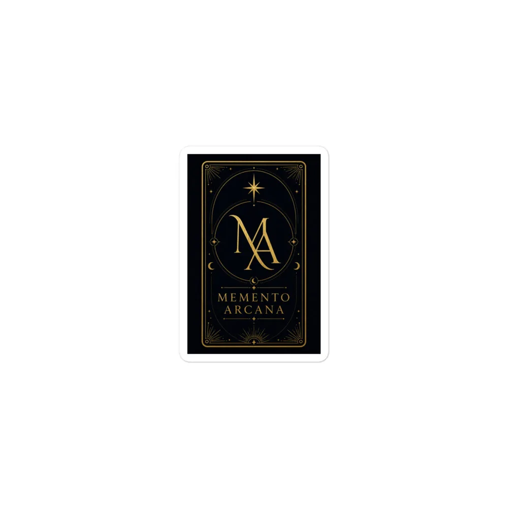 Dark Arcana Card - Die Cut Sticker, Satin