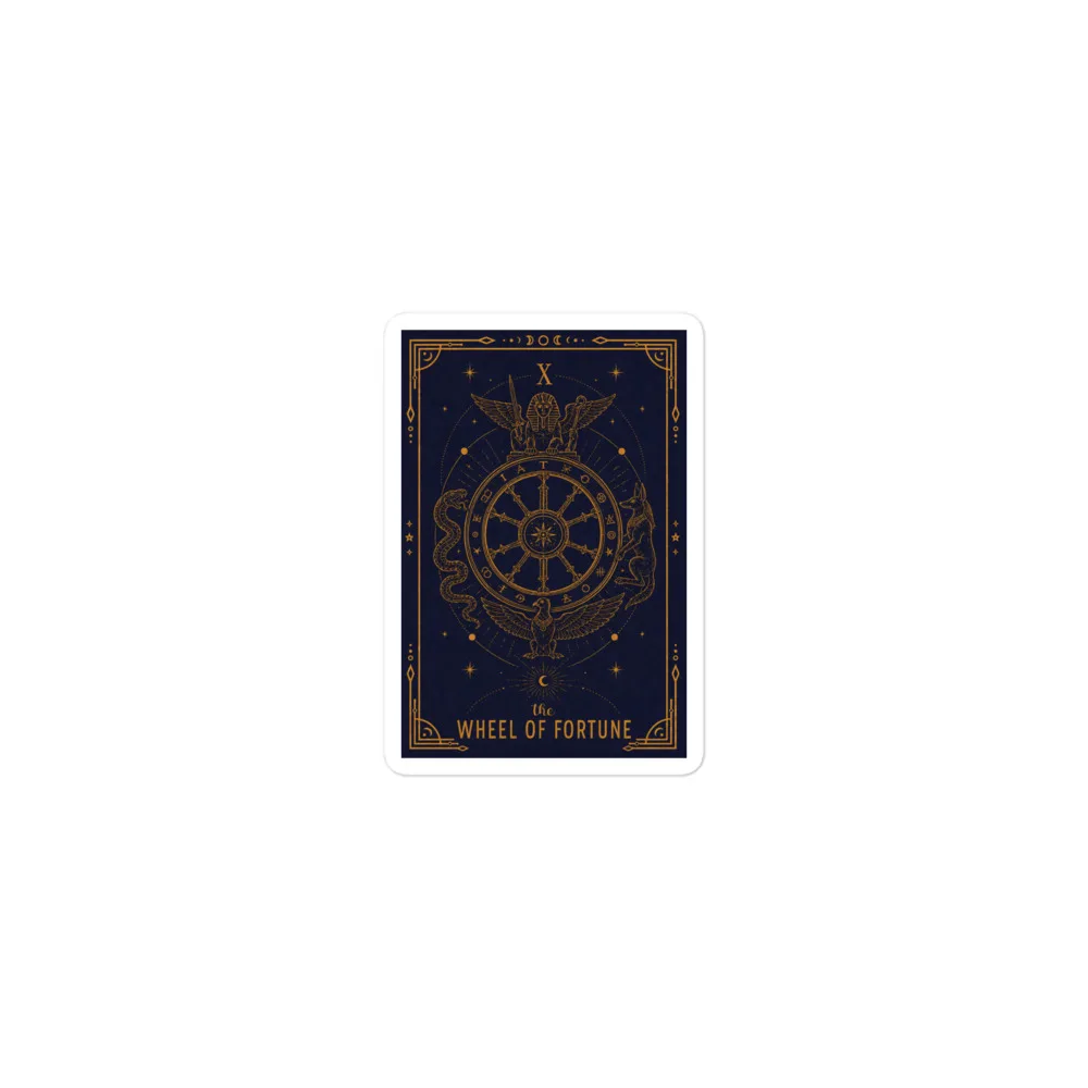 The Wheel of Fortune - Die Cut Sticker, Satin