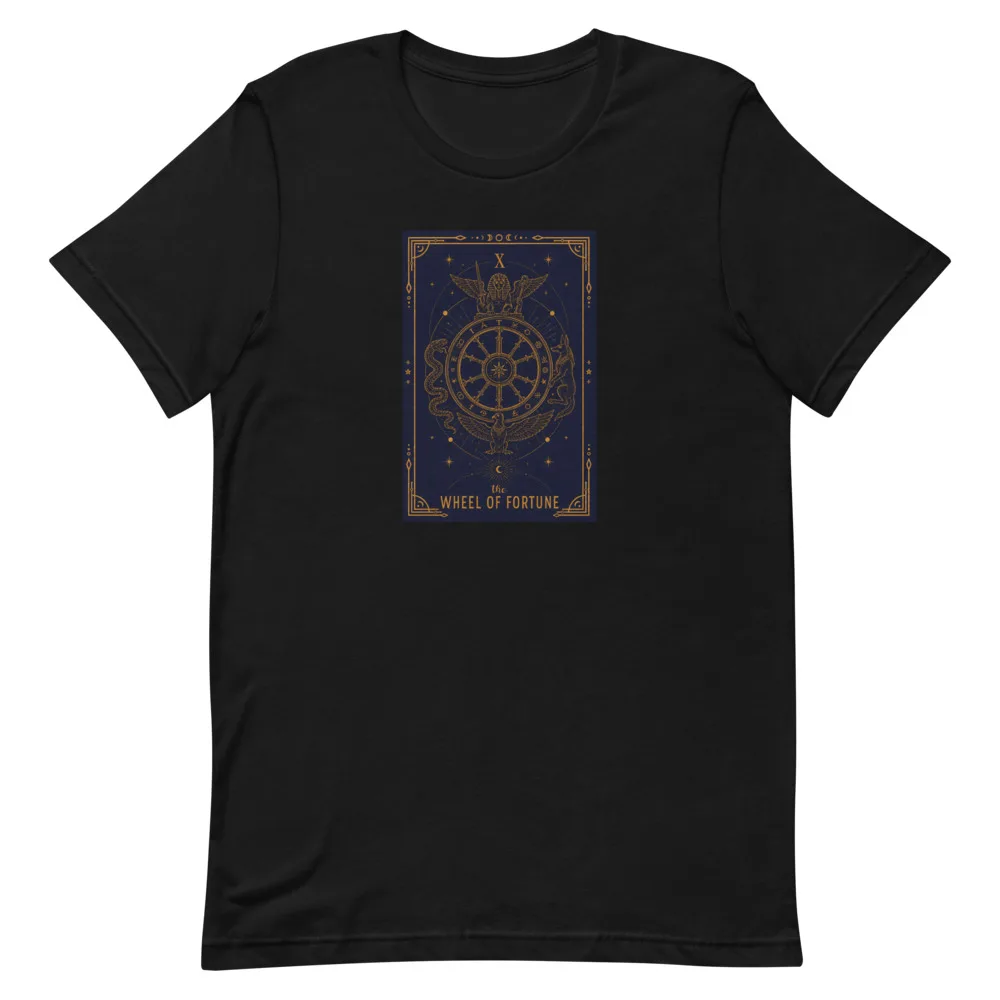 The Wheel of Fortune - Unisex Tee, Black