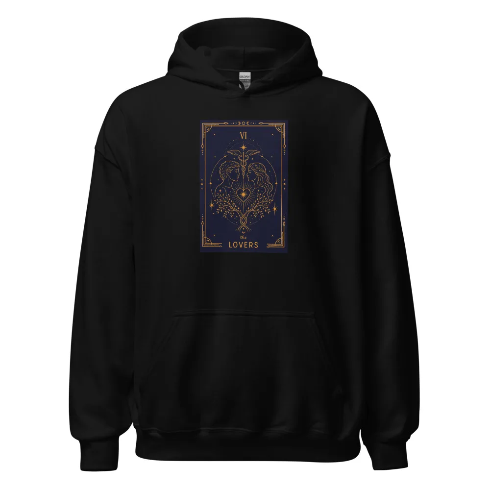 The Lovers - Hooded Sweatshirt, Black